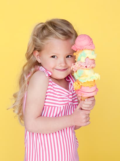 little girl with ice-cream